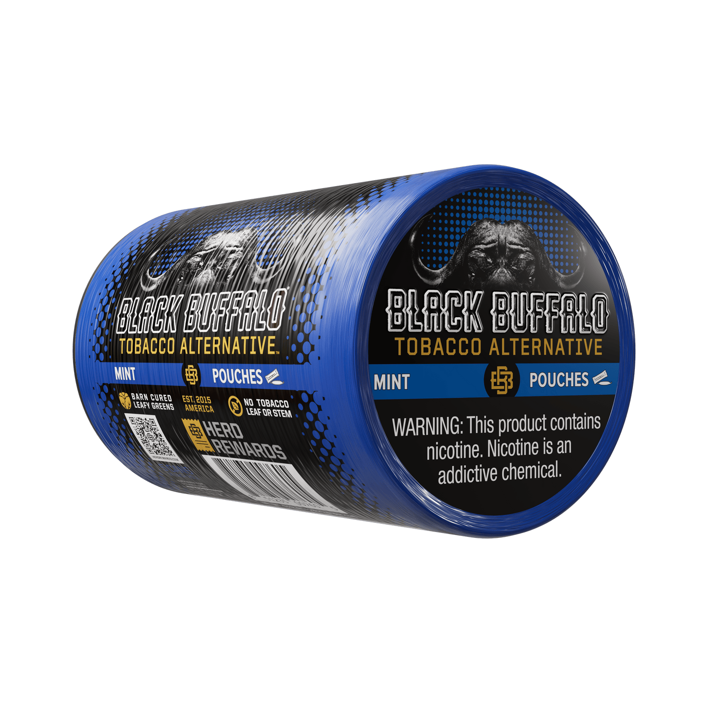 Black Buffalo Nicotine Mint Pouches | 5-Can Roll