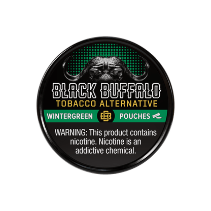 black buffalo tobacco free pouches Wintergreen ZERO Wintergreen Pouches | 5-Can Roll