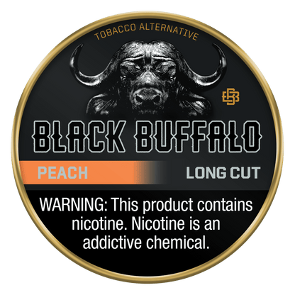 Black Buffalo Single Peach Long Cut Black Buffalo Nicotine