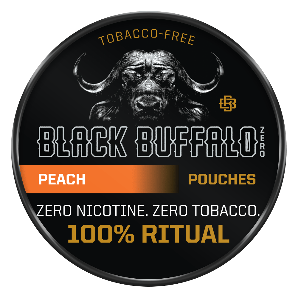 Black Buffalo Single Peach ZERO Pouches Black Buffalo ZERO