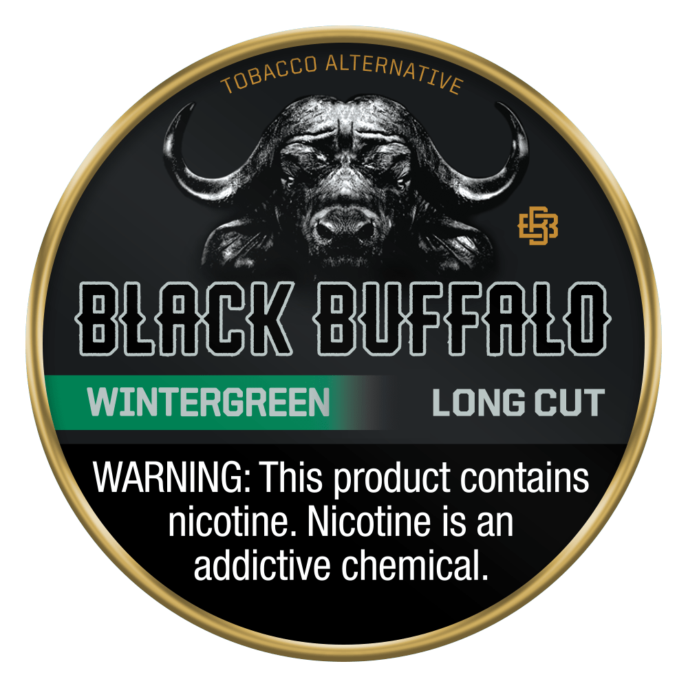Black Buffalo Single Wintergreen Long Cut Black Buffalo Nicotine