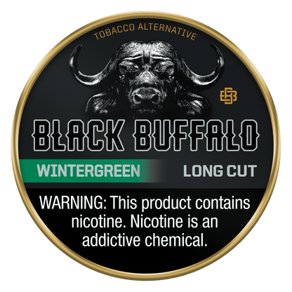 Black Buffalo Single Wintergreen Long Cut Black Buffalo Nicotine