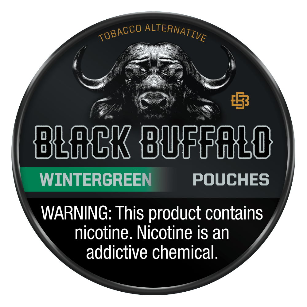 Black Buffalo Wintergreen Pouches Black Buffalo Nicotine