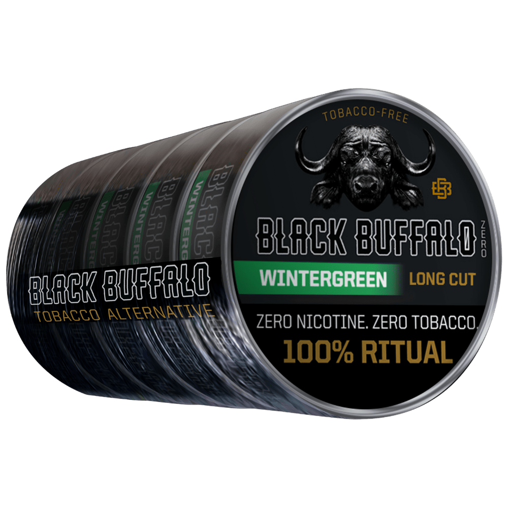 Black Buffalo Wintergreen ZERO Long Cut | 5-Can Roll