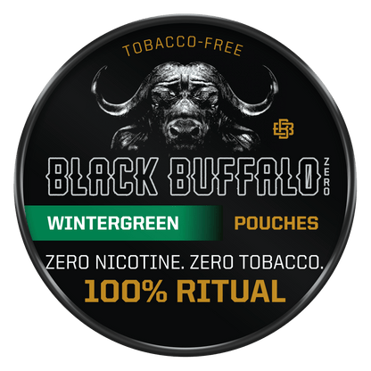 Black Buffalo Single Wintergreen ZERO Pouches Black Buffalo ZERO