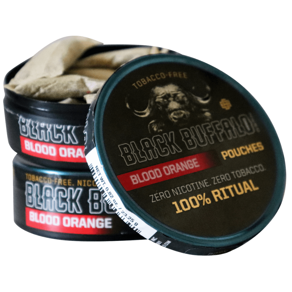 Blood Orange ZERO Pouches Tobacco Free Black Buffalo