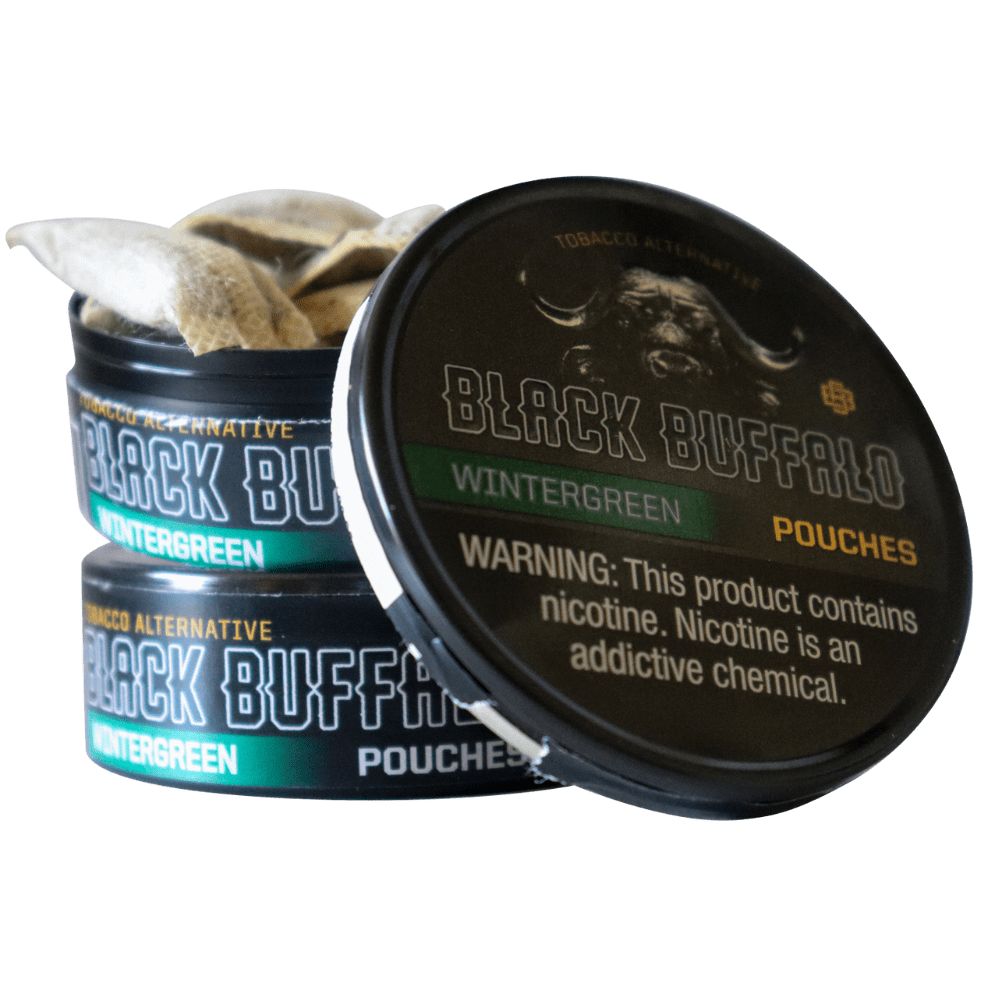 Black Buffalo Pouches 2-Pack Wintergreen Pouches