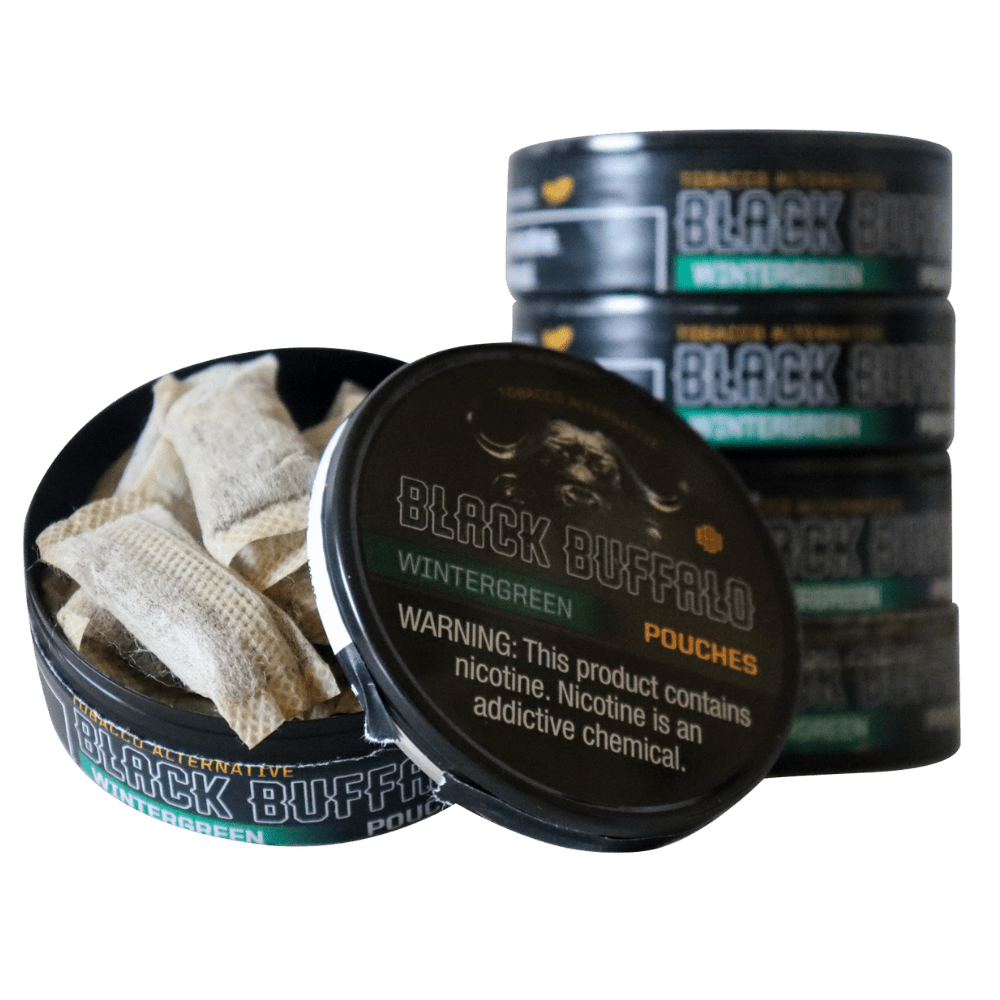 Black Buffalo Pouches 5-Pack Wintergreen Pouches