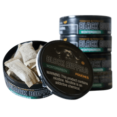 Black Buffalo Pouches 5-Pack Wintergreen Pouches