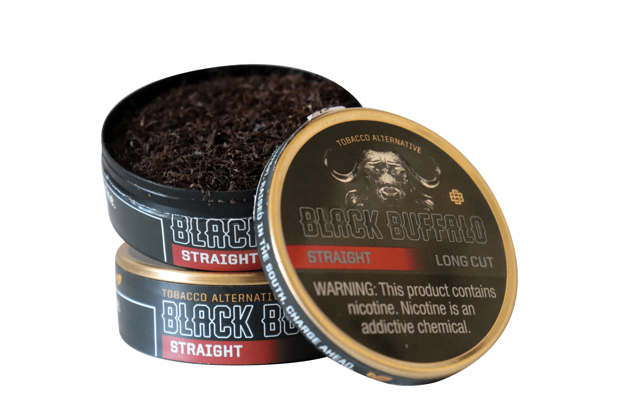 Black Buffalo Long Cut / Straight / 2-Pack Black Buffalo Nicotine