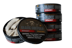 Black Buffalo Pouches / Straight / 5-Pack Black Buffalo Nicotine