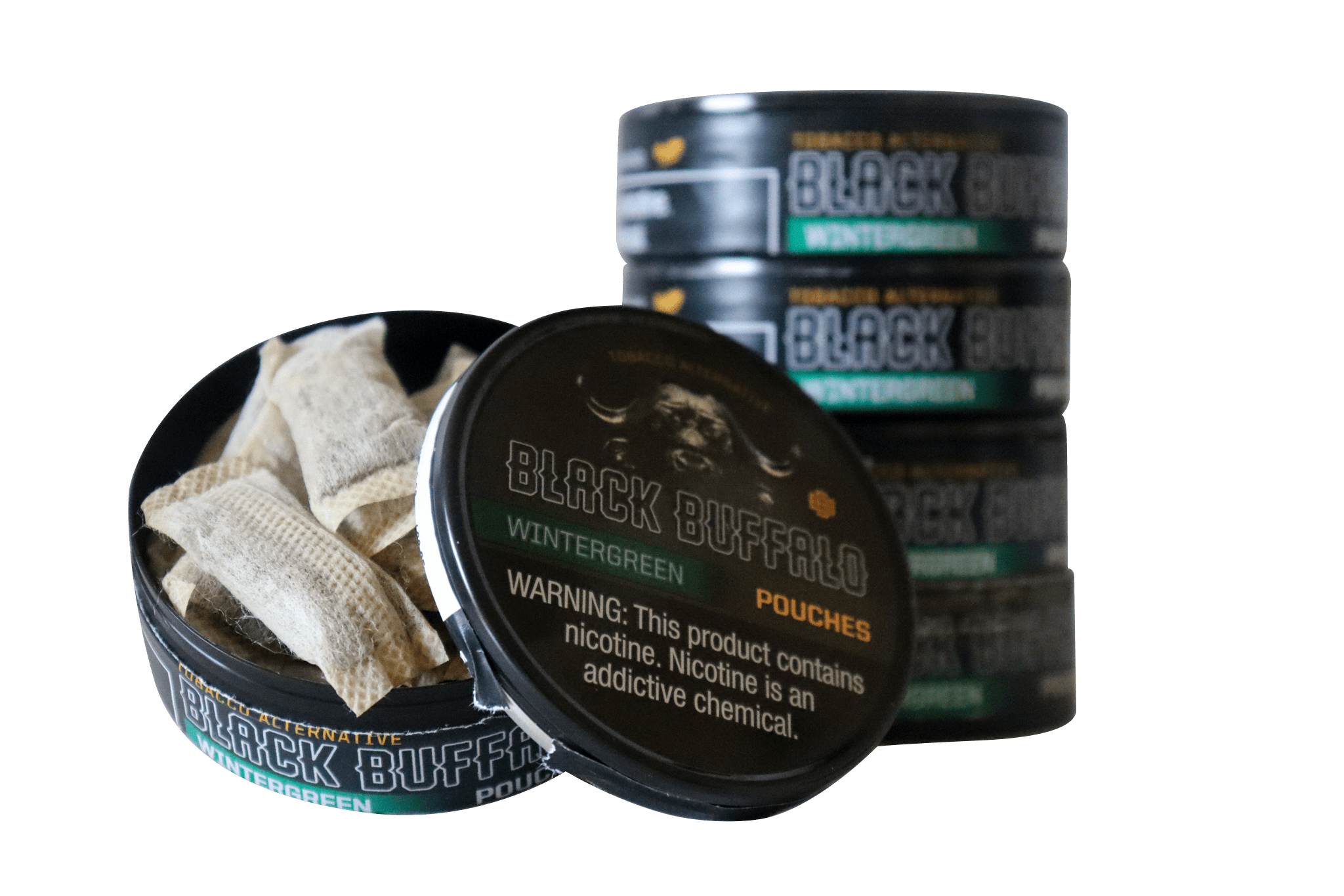 Black Buffalo Pouches / Wintergreen / 5-Pack Black Buffalo Nicotine